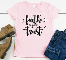 Load image into Gallery viewer, FAITH REQUIRES TRUST YOUTH T-SHIRT