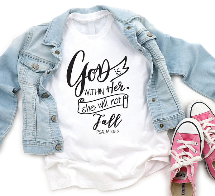 GOD IS WITHIN HER YOUTH T-SHIRT