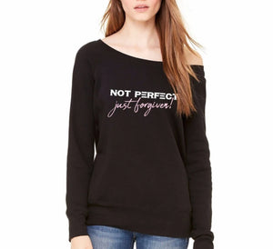 NOT PERFECT JUST FORGIVEN LONG SLEEVE T-SHIRT