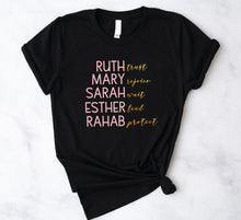 Load image into Gallery viewer, WOMEN OF THE BIBLE T-SHIRT