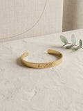 Be Still Gold Cuff Bracelet
