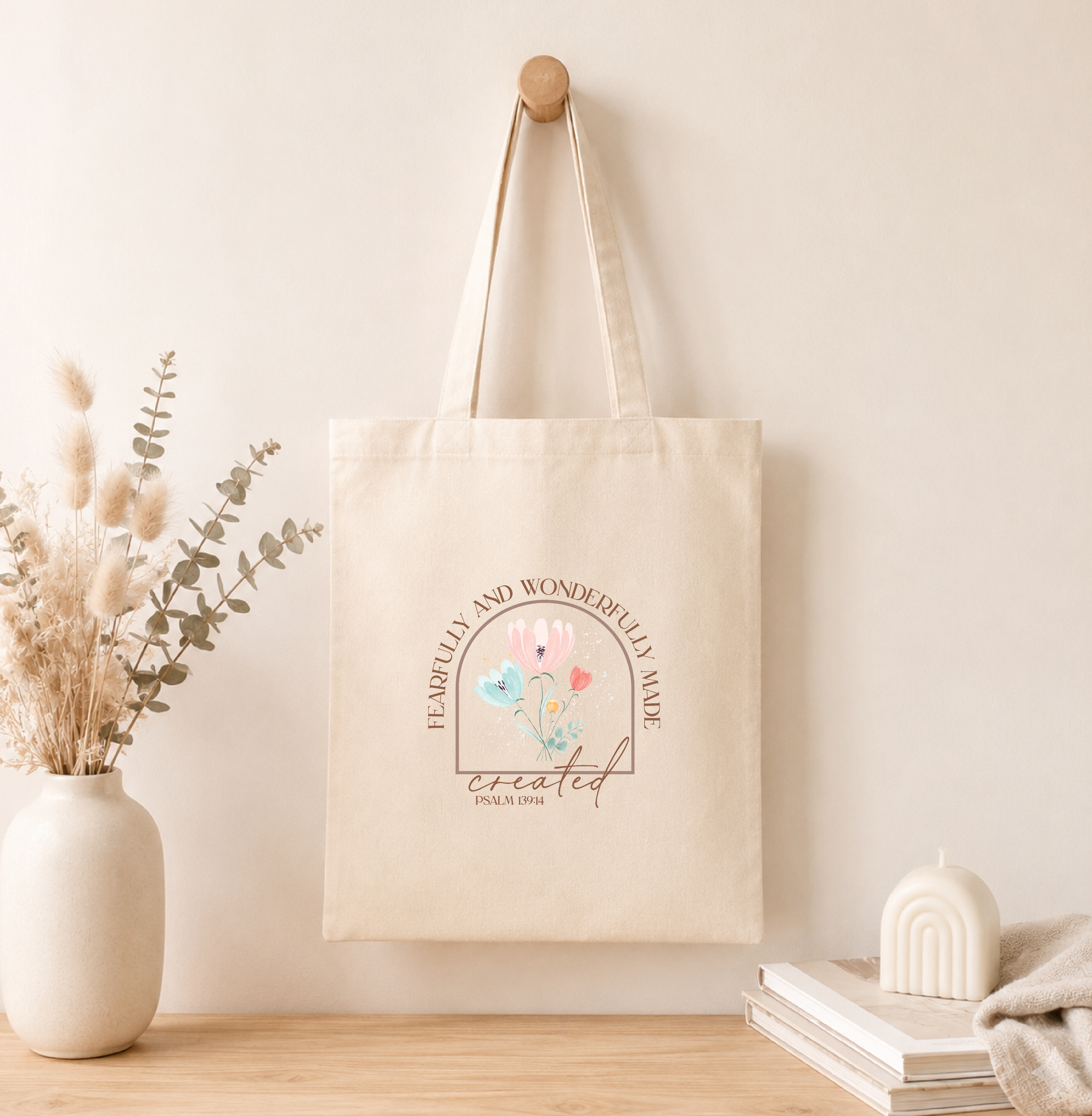 FEARFULLY AND WONDERFULLY TOTE BAG