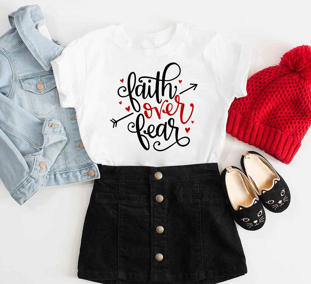FAITH OVER FEAR TODDLER T-SHIRT