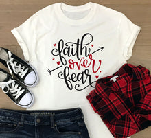 Load image into Gallery viewer, FAITH OVER FEAR T-SHIRT