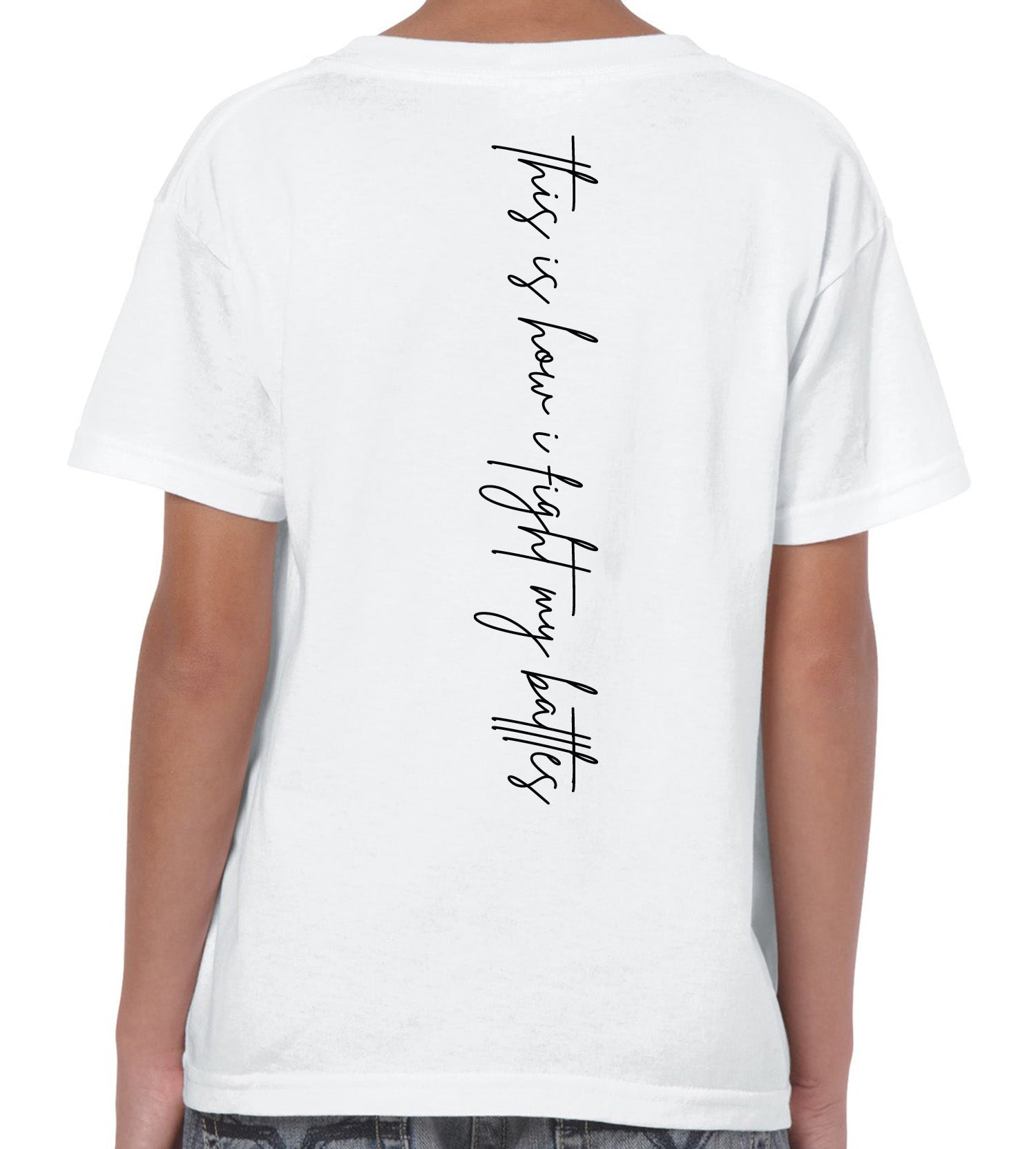 THIS IS HOW I MY FIGHT BATTLES  YOUTH T-SHIRT
