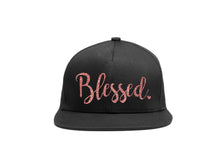 Load image into Gallery viewer, Blessed Rose gold glitter cap
